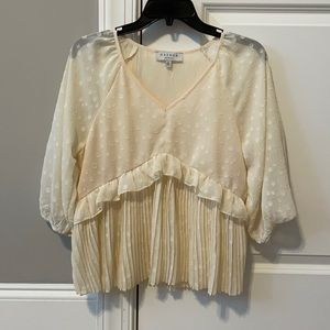 Cream boho top